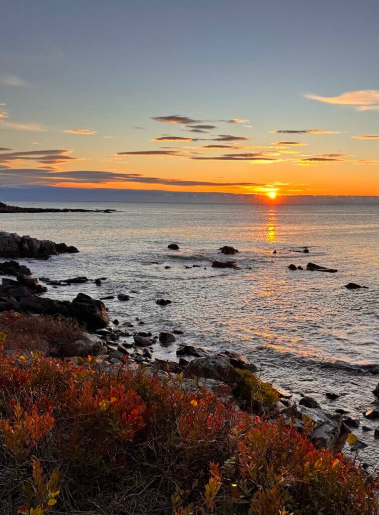 Image from a sunrise walk with your White Sails Inn Innkeeper in Kennebunk, ME