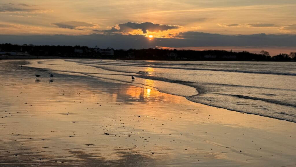 Image from a sunrise walk with your White Sails Inn Innkeeper in Kennebunk, ME